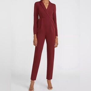Express long sleeve wine/ burgundy blazer jumpsuit sz 8